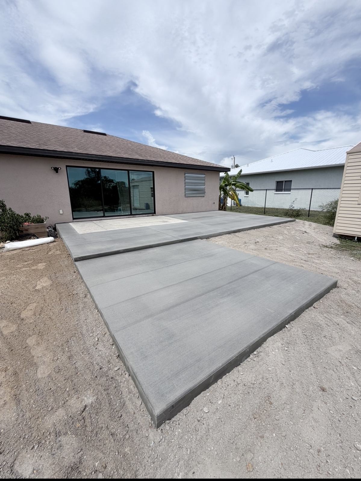Finished concrete patio by Crete Concepts