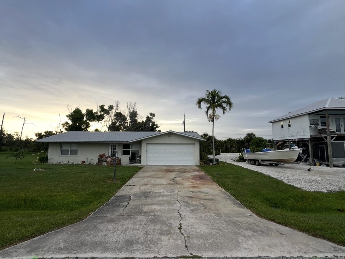 Driveway replacement before, Crete Concepts, Southwest Florida