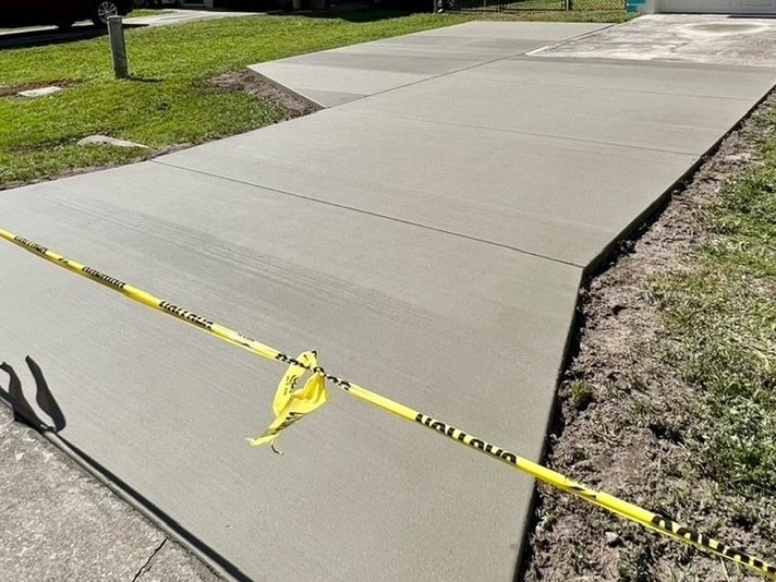 Driveway extension after, Crete Concepts, Southwest Florida