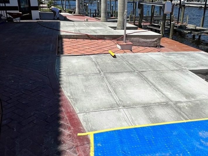 Canal-side patio after, Crete Concepts, Southwest Florida