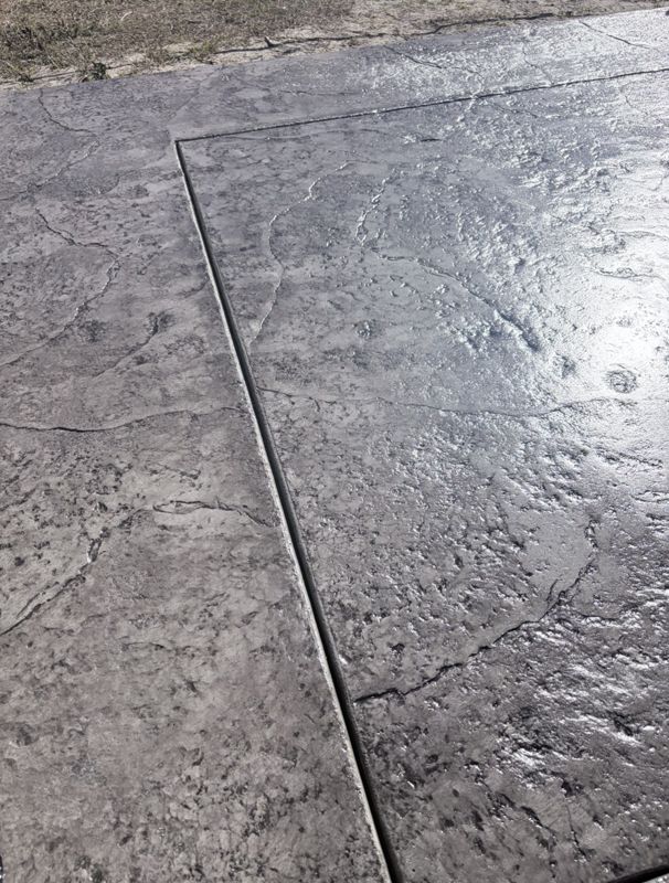 Decorative overlay with a stone texture, Crete Concepts, Southwest Florida