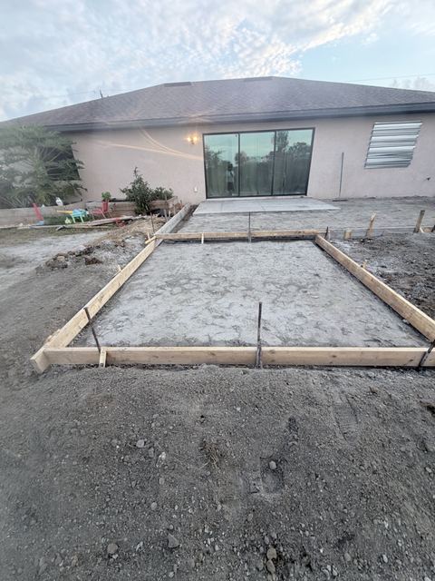 Forms set before the pour by Crete Concepts in Southwest Florida