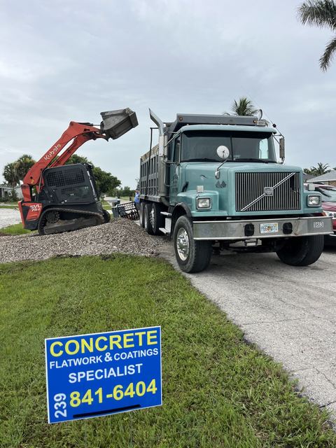 Truck on site, ready to pour by Crete Concepts in Southwest Florida